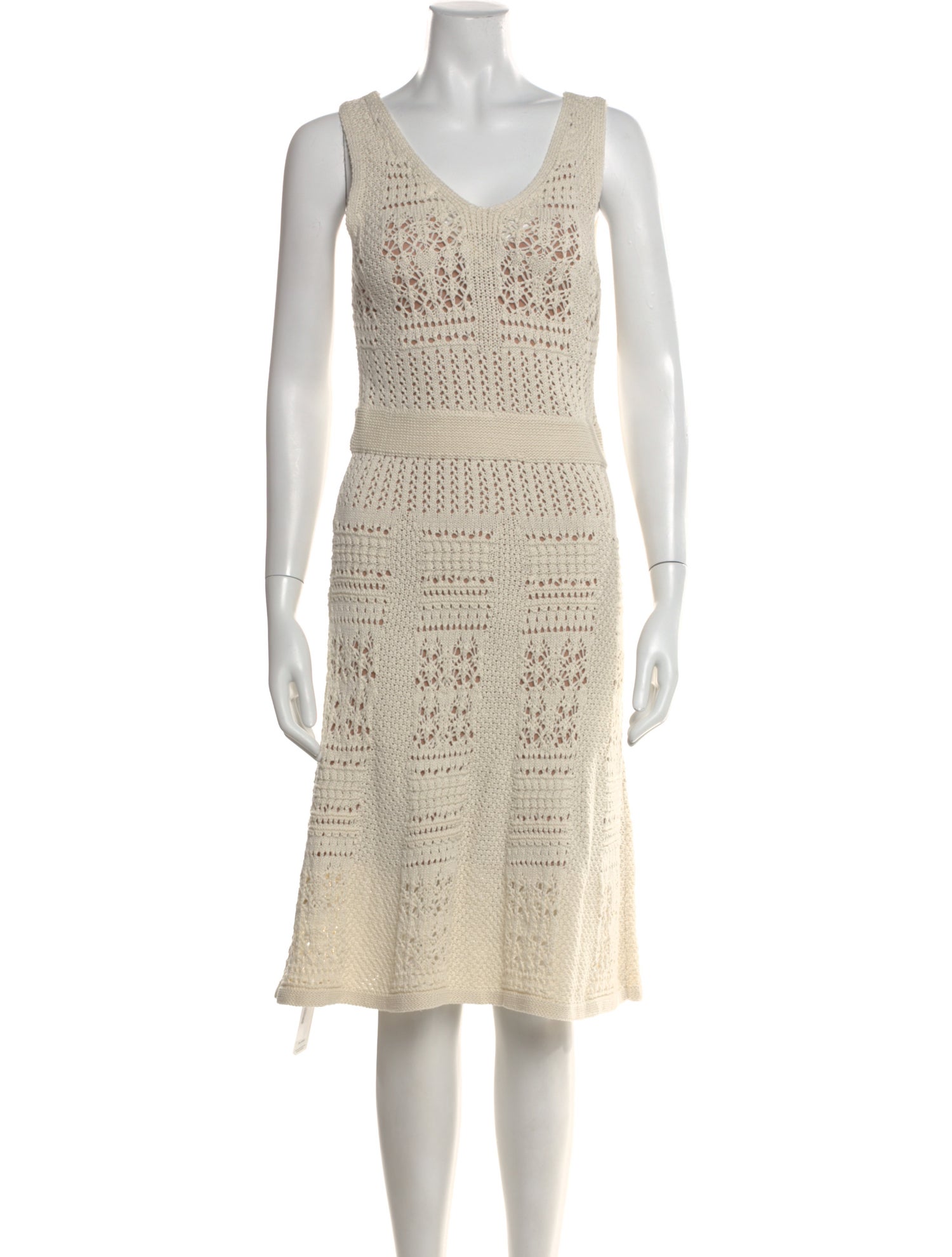 Minnie Rose Lace Pattern Midi Length Dress