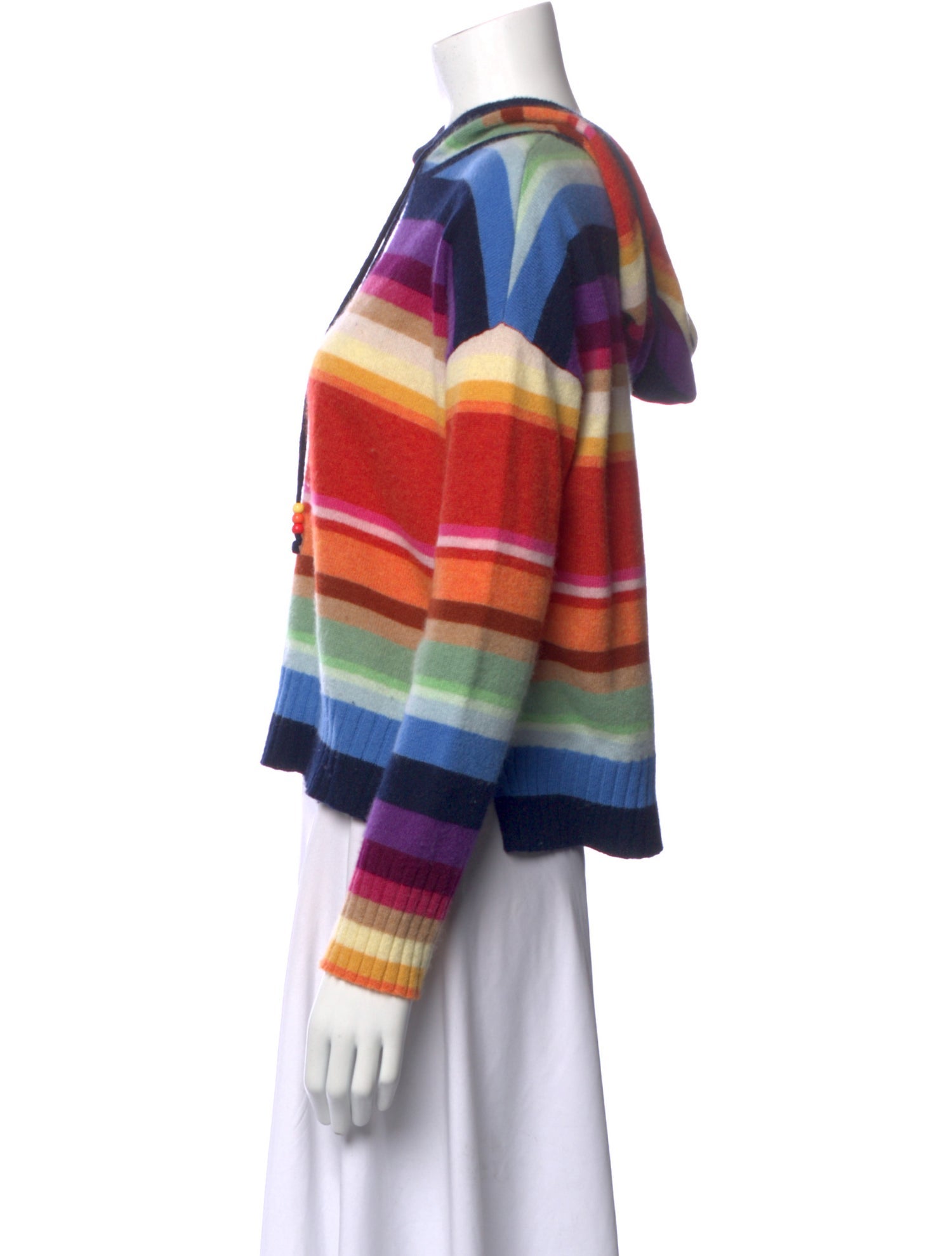 Minnie Rose Cashmere Striped Sweater