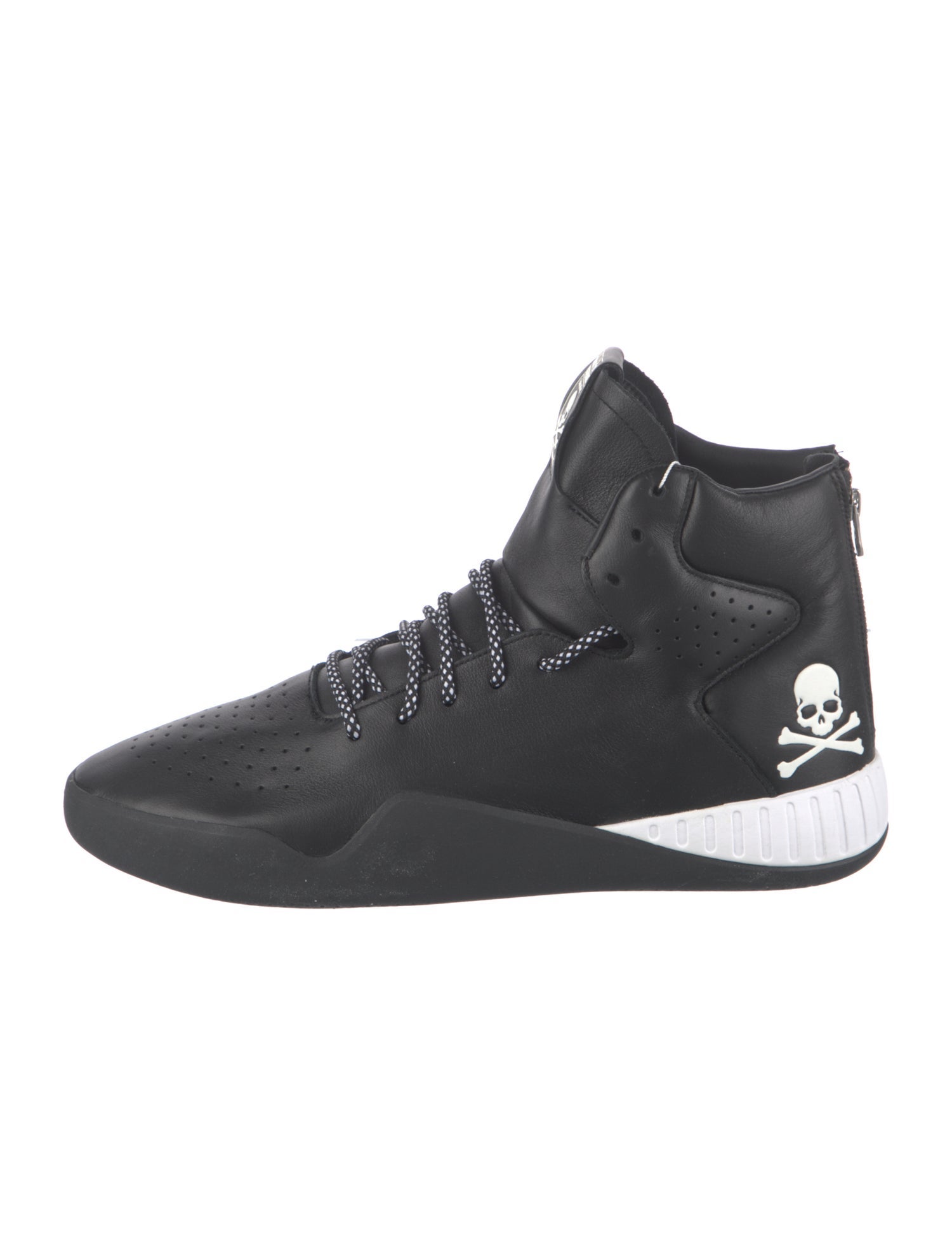 adidas x Mastermind Japan Leather Colorblock Pattern Sneakers