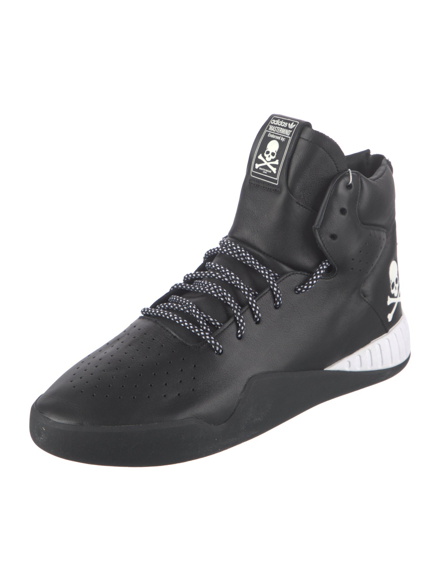 adidas x Mastermind Japan Leather Colorblock Pattern Sneakers