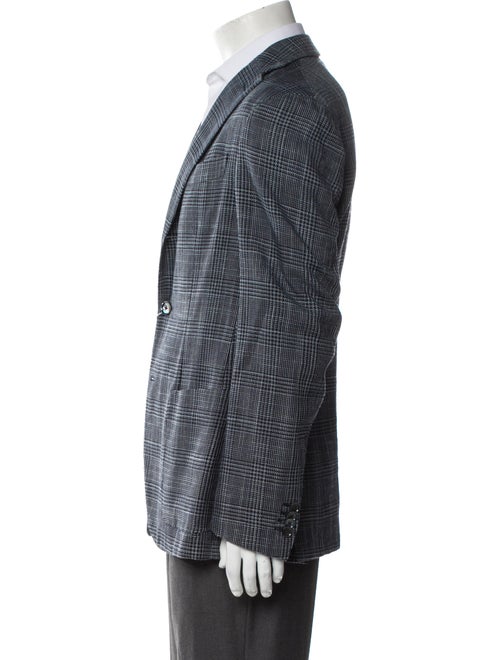 Montedoro Plaid Print Blazer