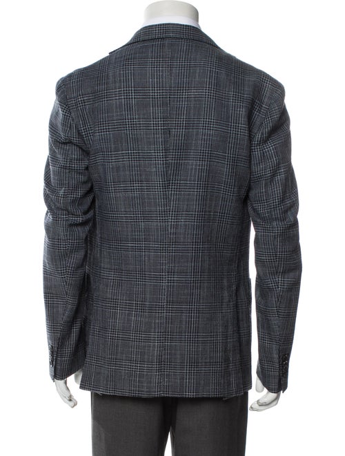 Montedoro Plaid Print Blazer