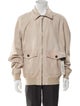 Montedoro Leather Bomber Jacket