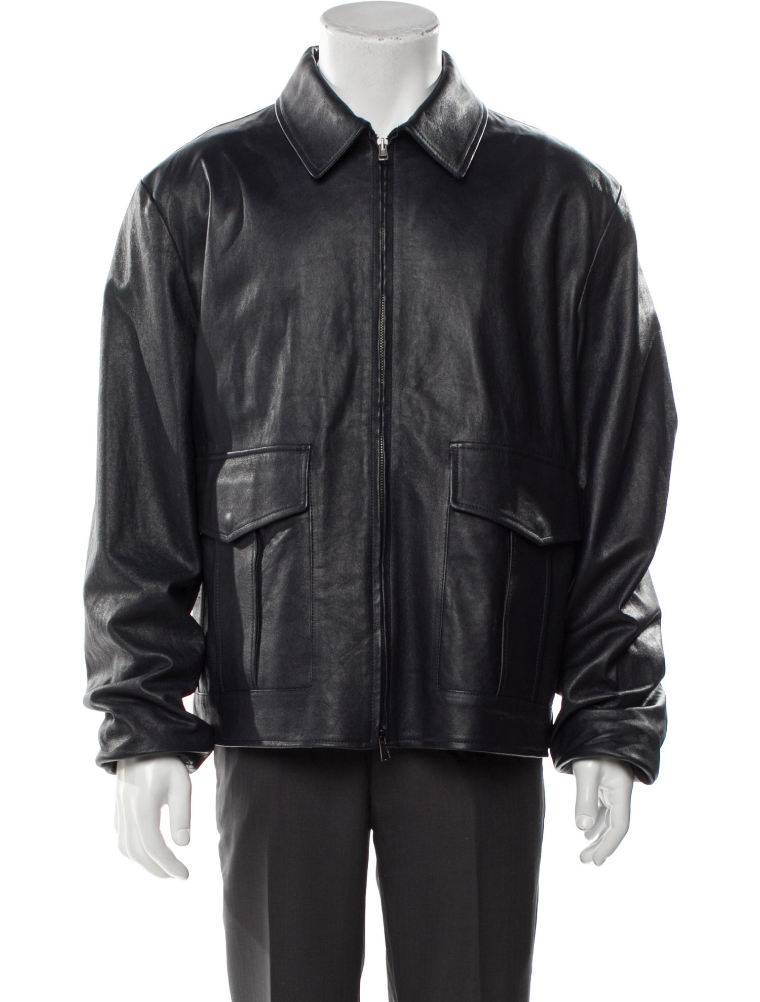 Montedoro Leather Moto Jacket