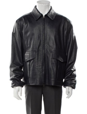 Montedoro Leather Moto Jacket