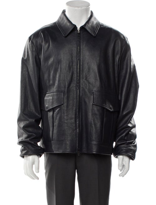 Montedoro Leather Moto Jacket