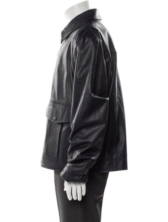 Montedoro Leather Moto Jacket