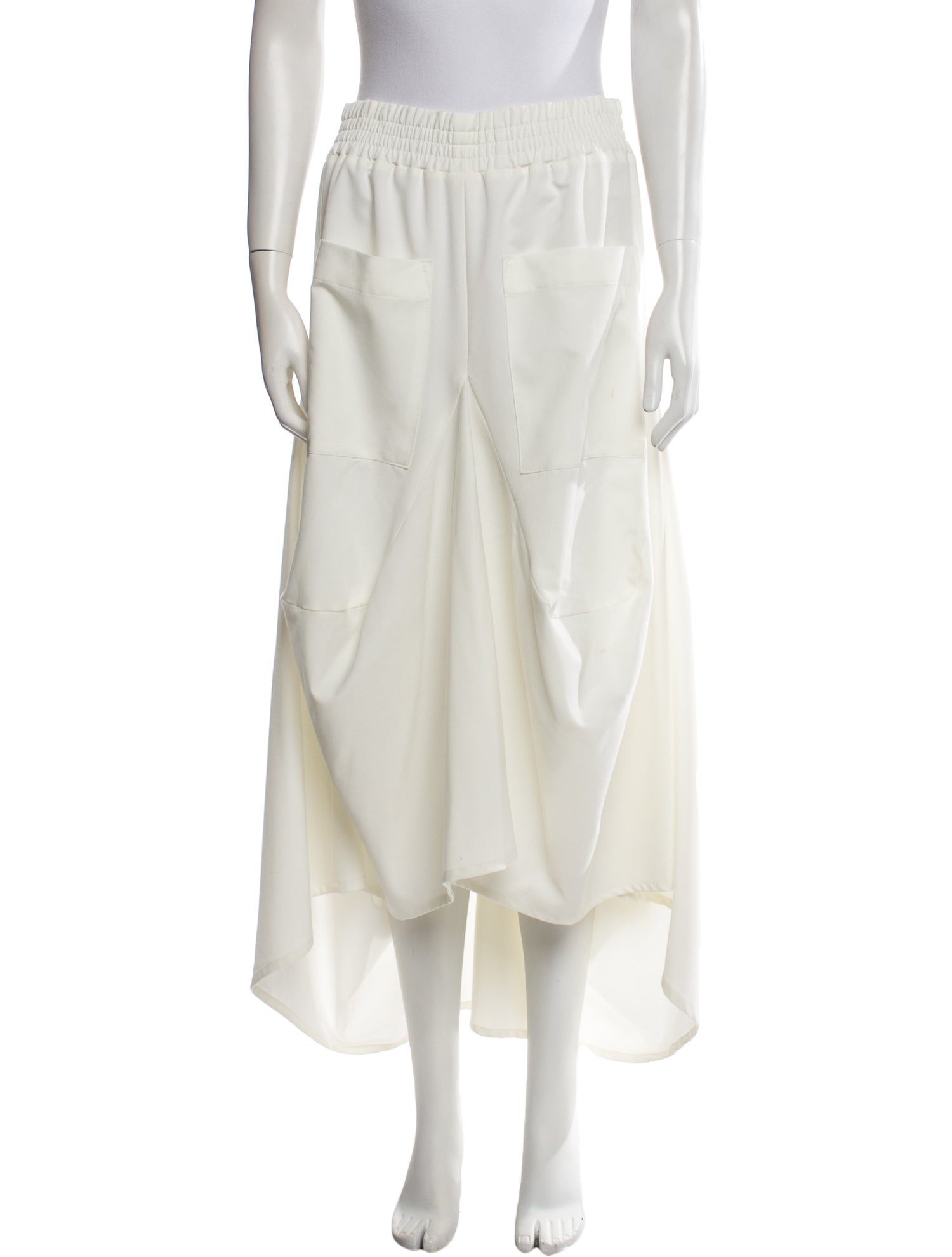 ma non troppo Pleated Accents Midi Length Skirt