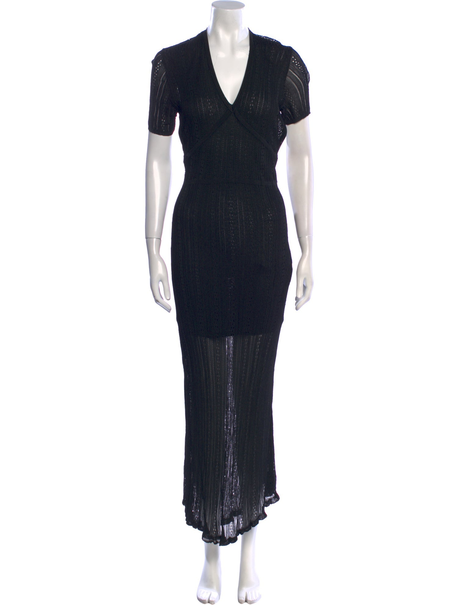 Maryam Nassir Zadeh x BA&SH V-Neck Long Dress