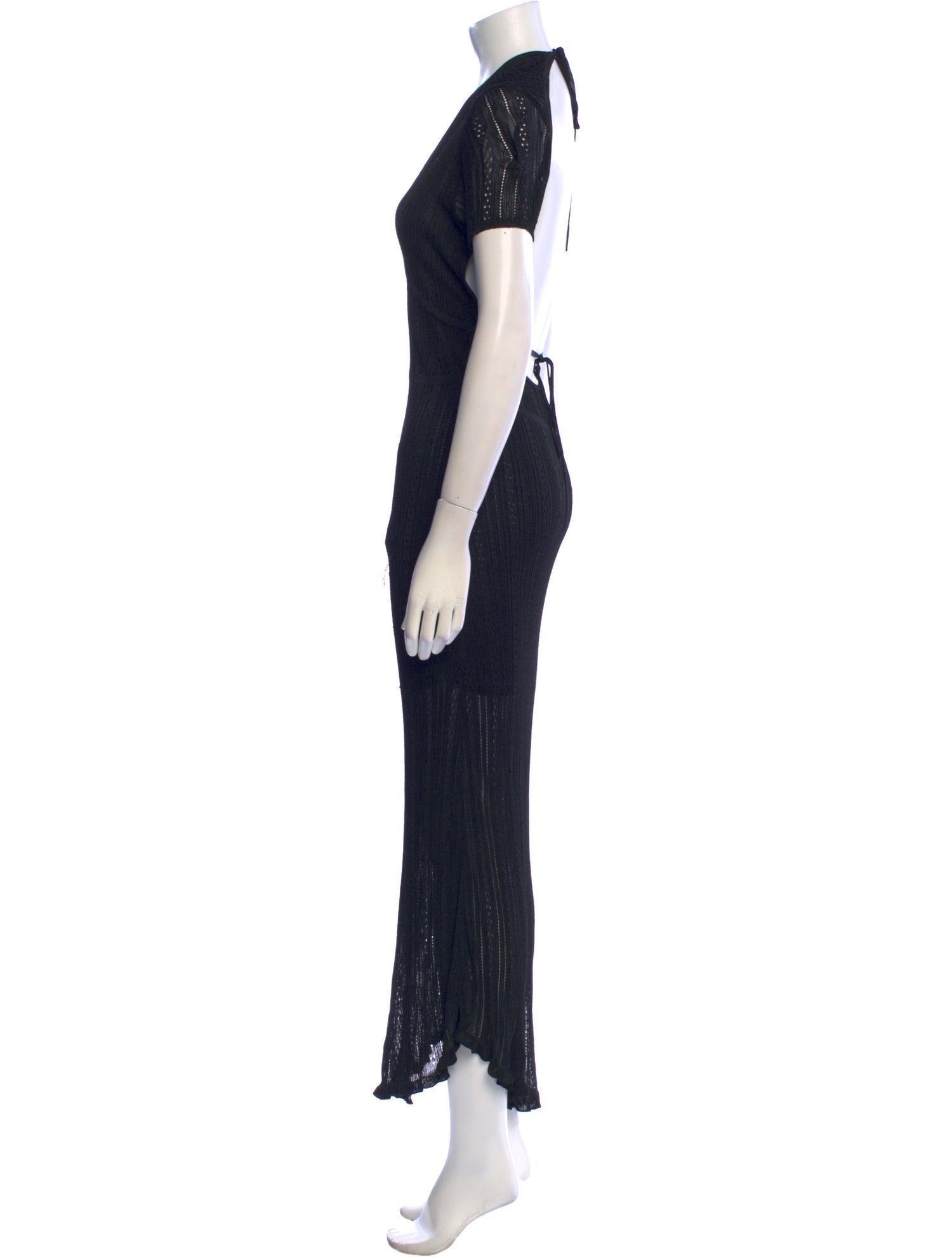 Maryam Nassir Zadeh x BA&SH V-Neck Long Dress