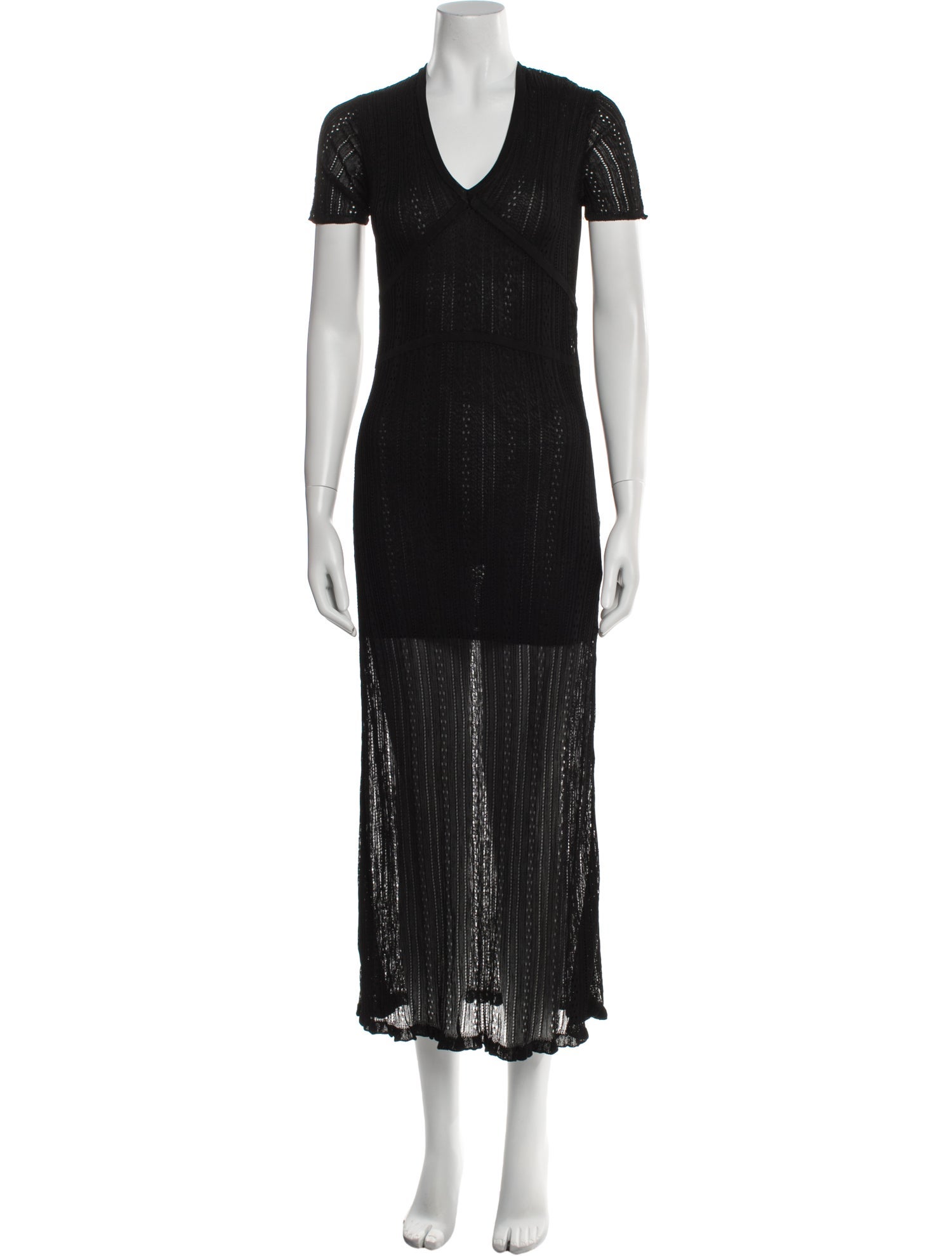 Maryam Nassir Zadeh x BA&SH V-Neck Long Dress