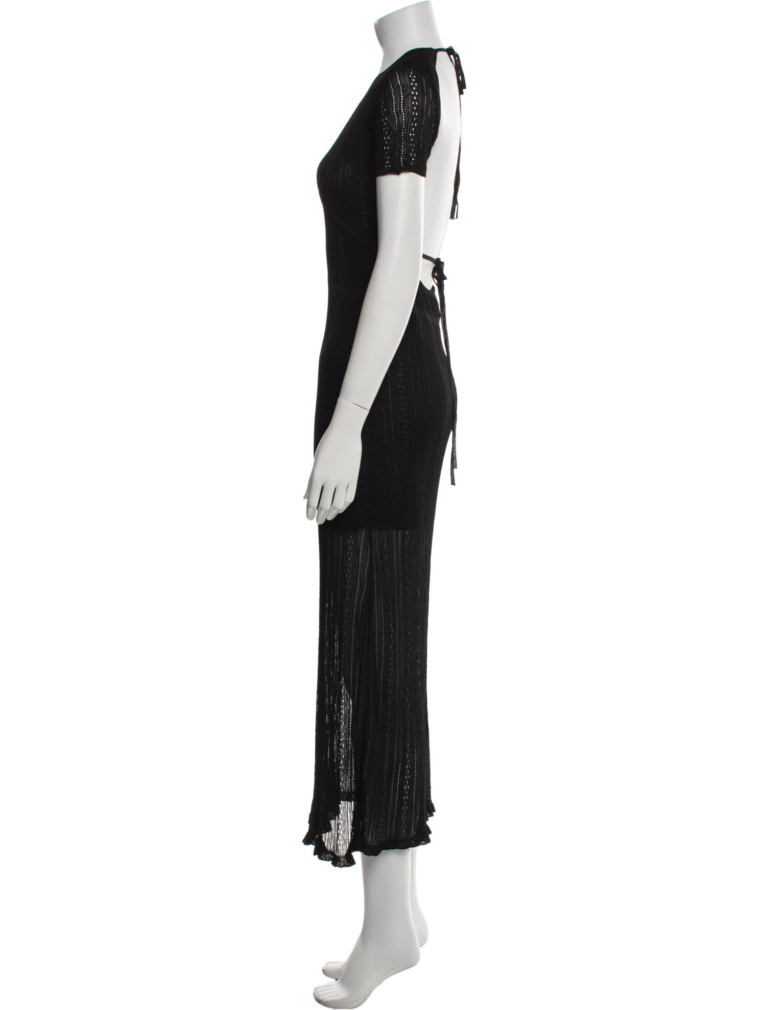 Maryam Nassir Zadeh x BA&SH V-Neck Long Dress