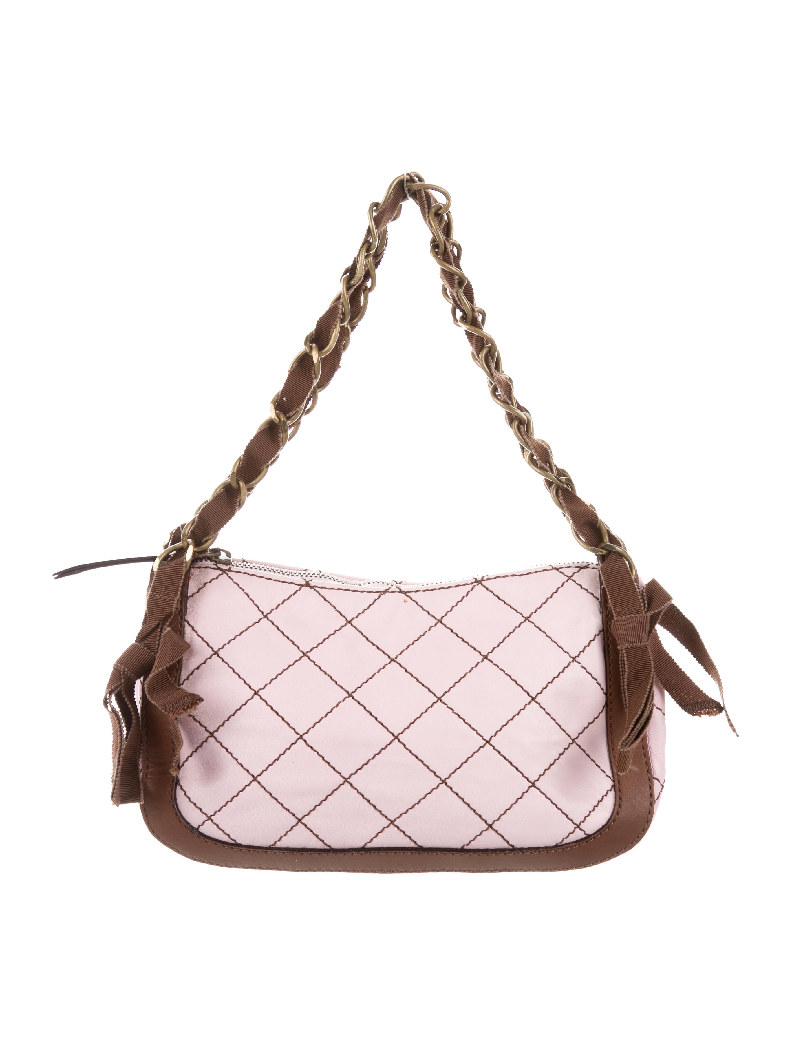 Moschino And Chic Quilted Leather Shoulder Bag Handbags Quilted Leather Shoulder Bag