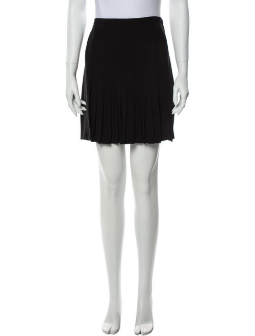 Moschino Cheap and Chic Pleated Accents Mini Skirt