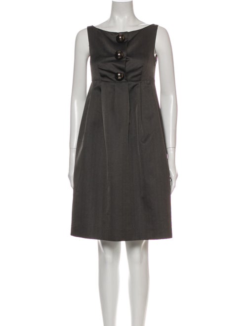 Moschino Cheap and Chic Scoop Neck Mini Dress Grey