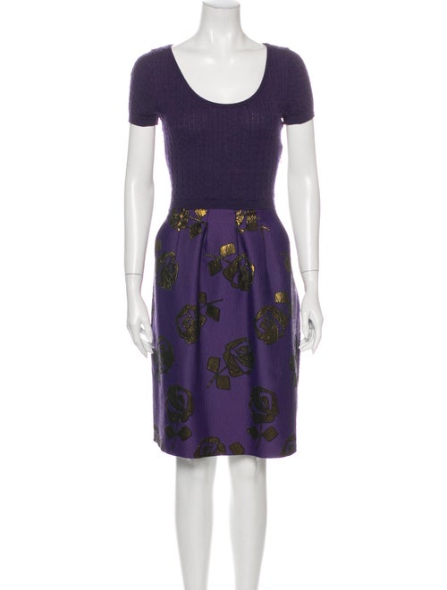 Moschino Cheap and Chic Floral Print Mini Dress Pu