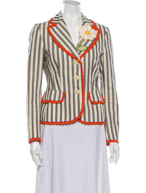 Moschino Cheap and Chic Striped Blazer Grey