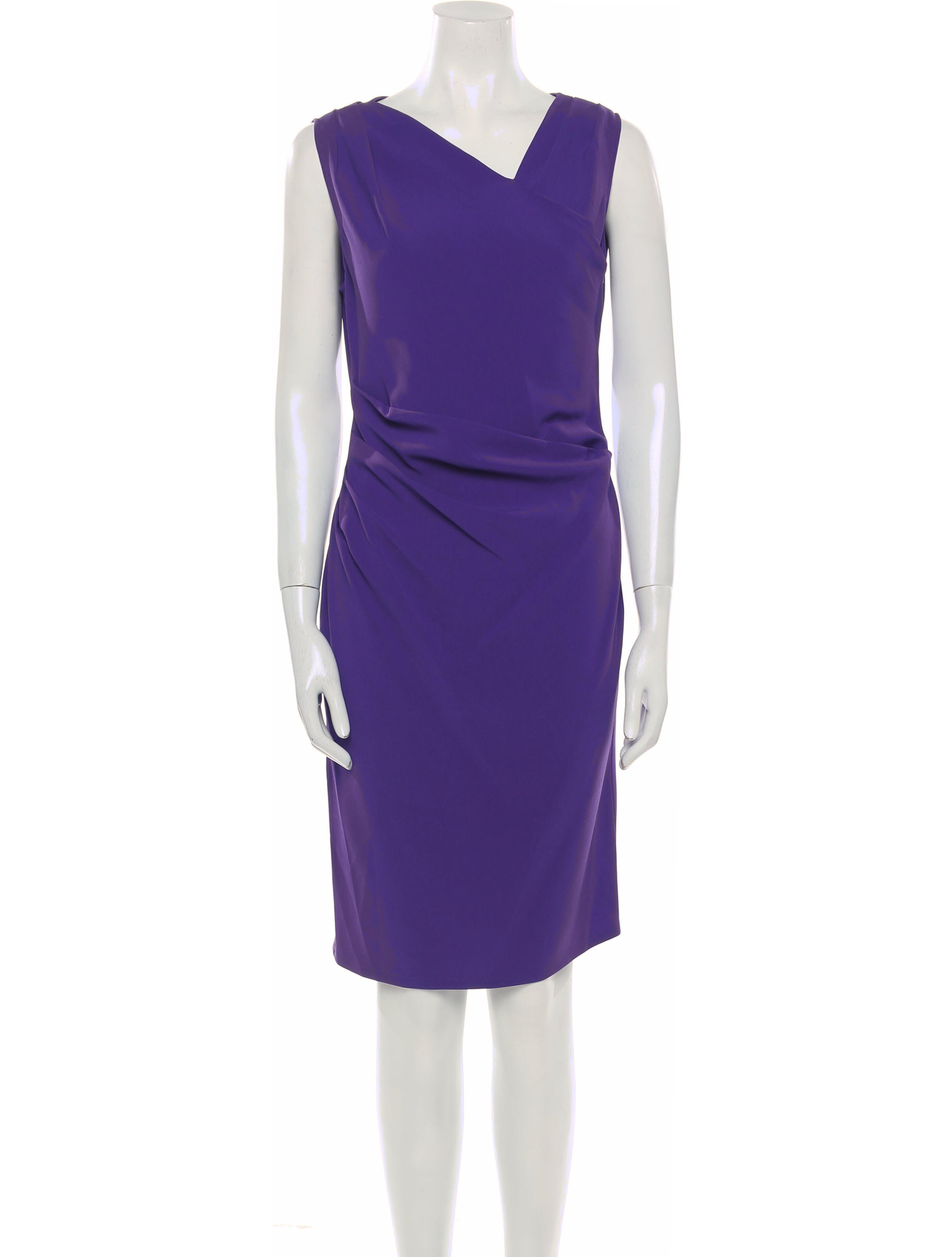 Moschino Cheap and Chic V-Neck Knee-Length Dress