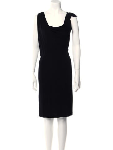 Moschino Cheap and Chic Dresses Cowl Neck Knee-Length Dress US 4 | S