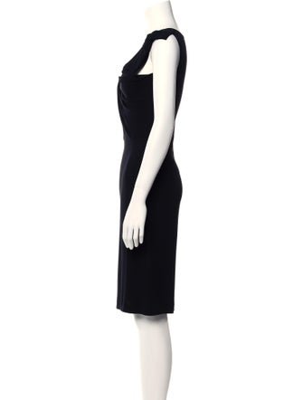 Moschino Cheap and Chic Cowl Neck Knee-Length Dress
