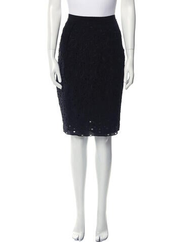 Moschino Cheap and Chic Skirts Eyelet Trim Knee-Length Skirt US 12 | XL