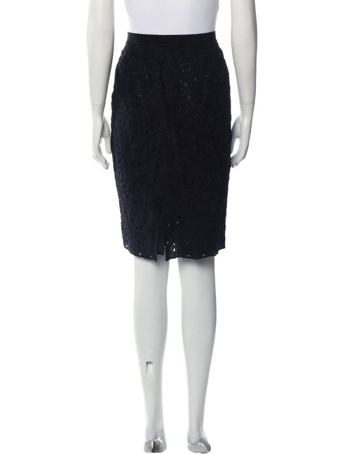 Moschino Cheap and Chic Eyelet Trim Knee-Length Skirt