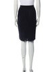 Moschino Cheap and Chic Eyelet Trim Knee-Length Skirt