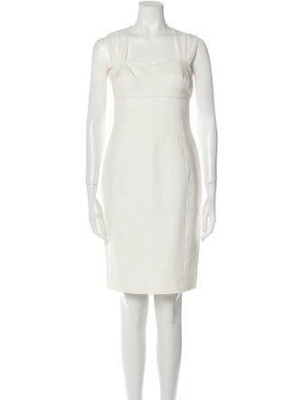 Moschino Cheap and Chic Square Neckline Knee-Length Dress