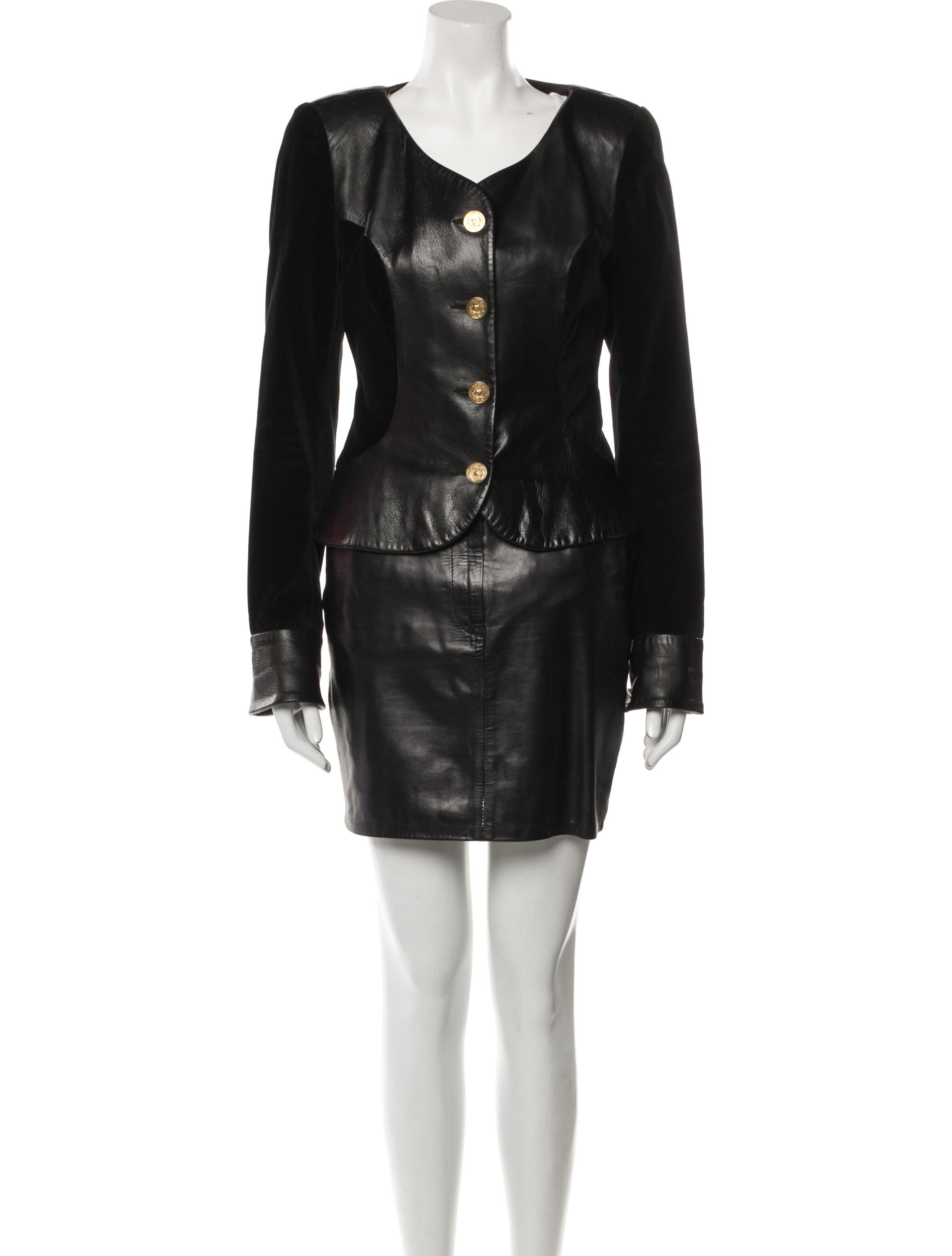 Moschino Cheap and Chic Vintage 1990's Skirt Suit