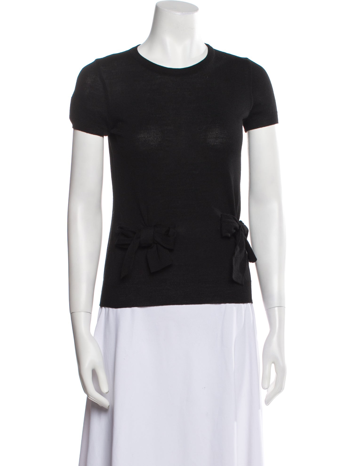 Moschino Cheap and Chic Virgin Wool Crew Neck Sweater