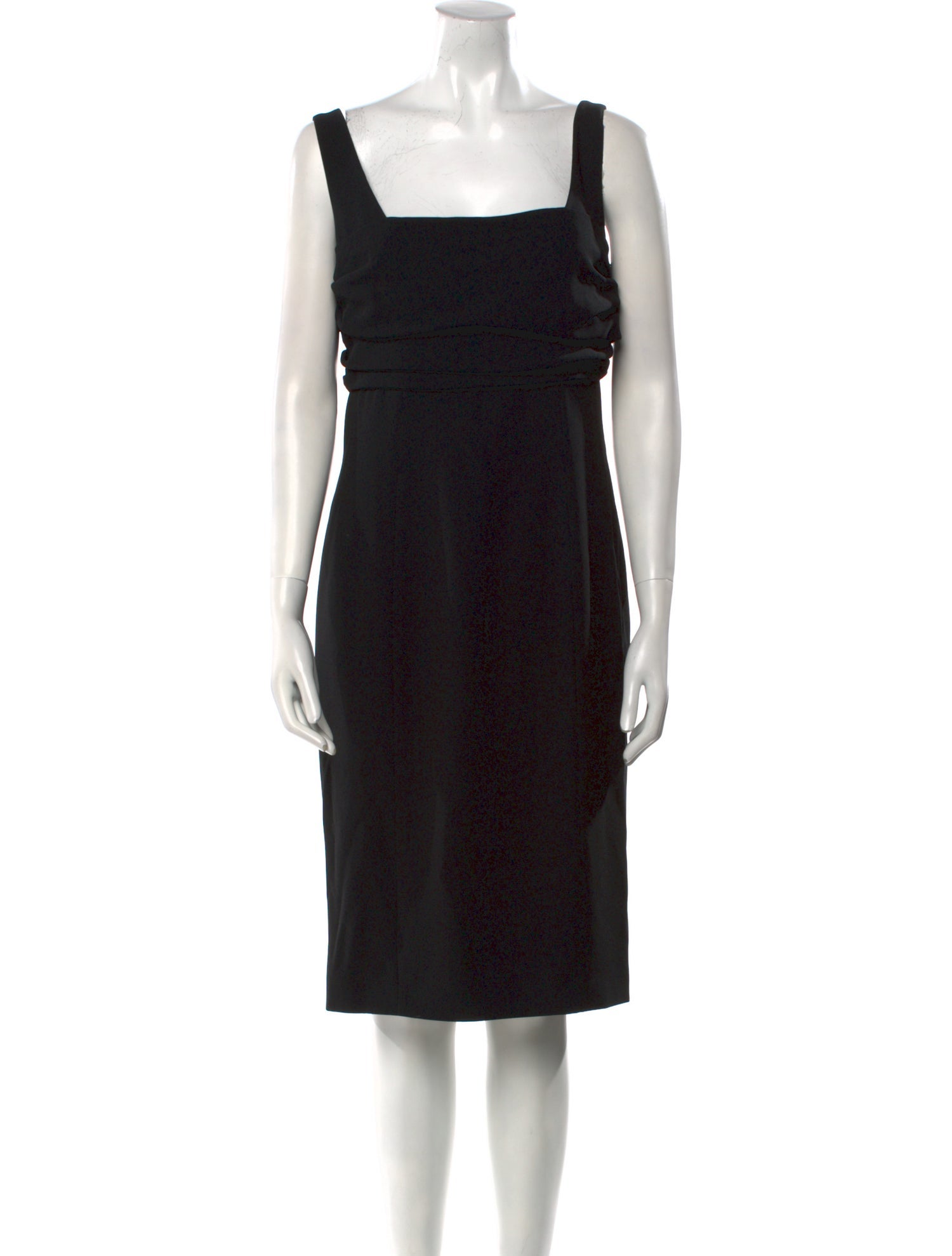 Moschino Cheap and Chic Square Neckline Knee-Length Dress