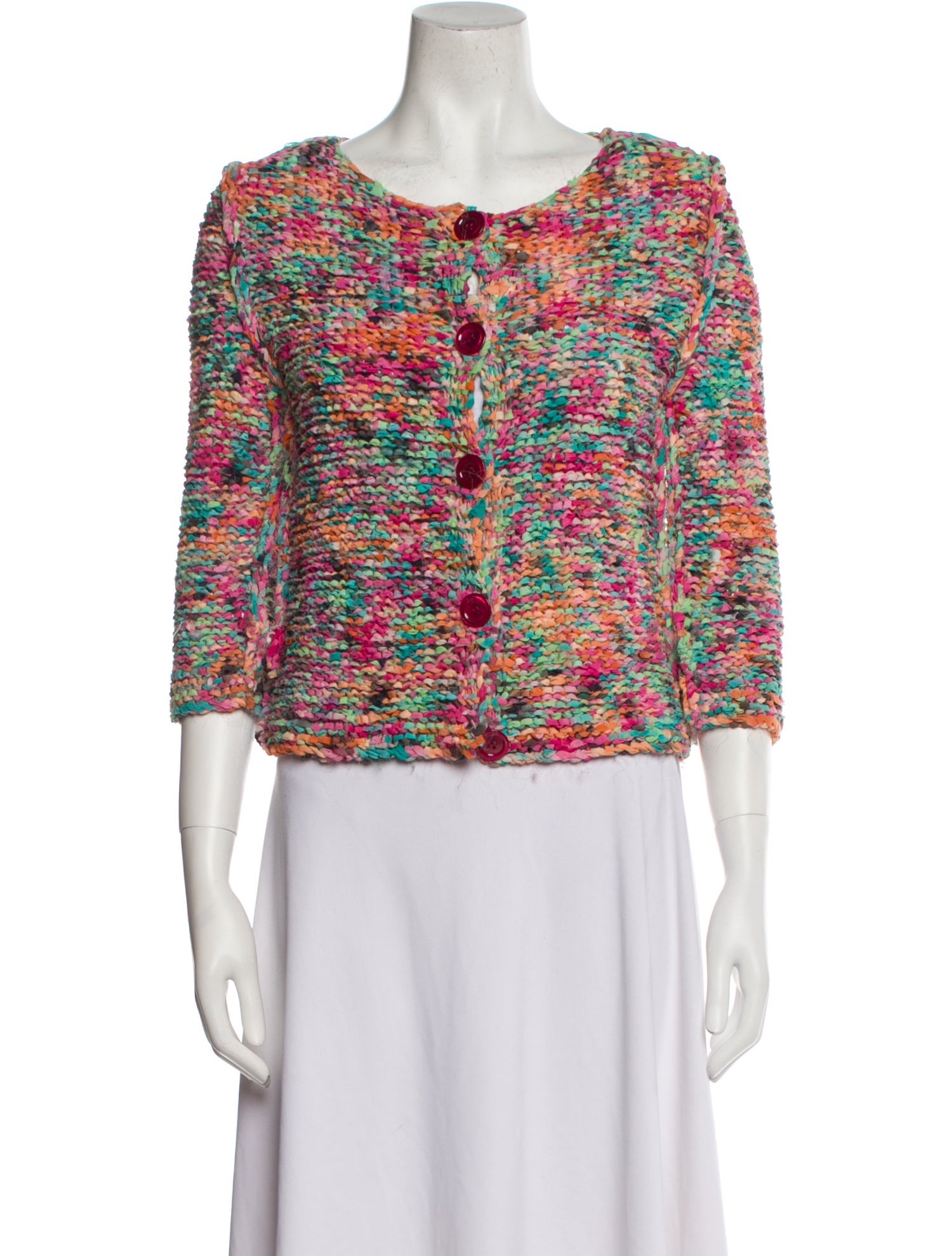 Moschino Cheap and Chic Silk Tweed Pattern Evening Jacket