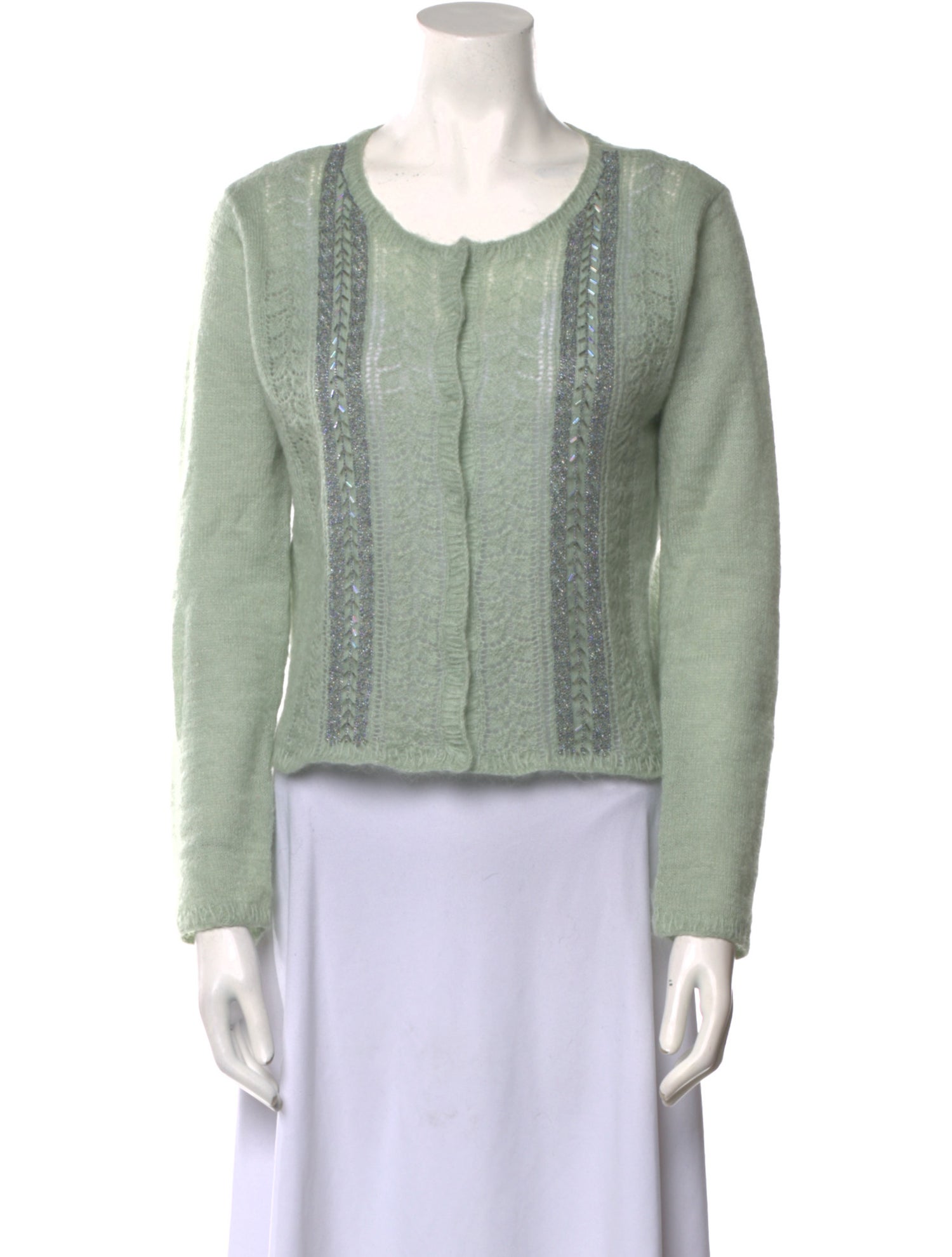 Moschino Cheap and Chic Mohair Scoop Neck Sweater