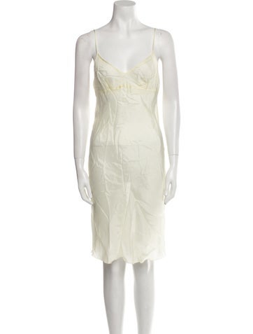 Moschino Cheap and Chic Dresses V-Neck Knee-Length Dress M