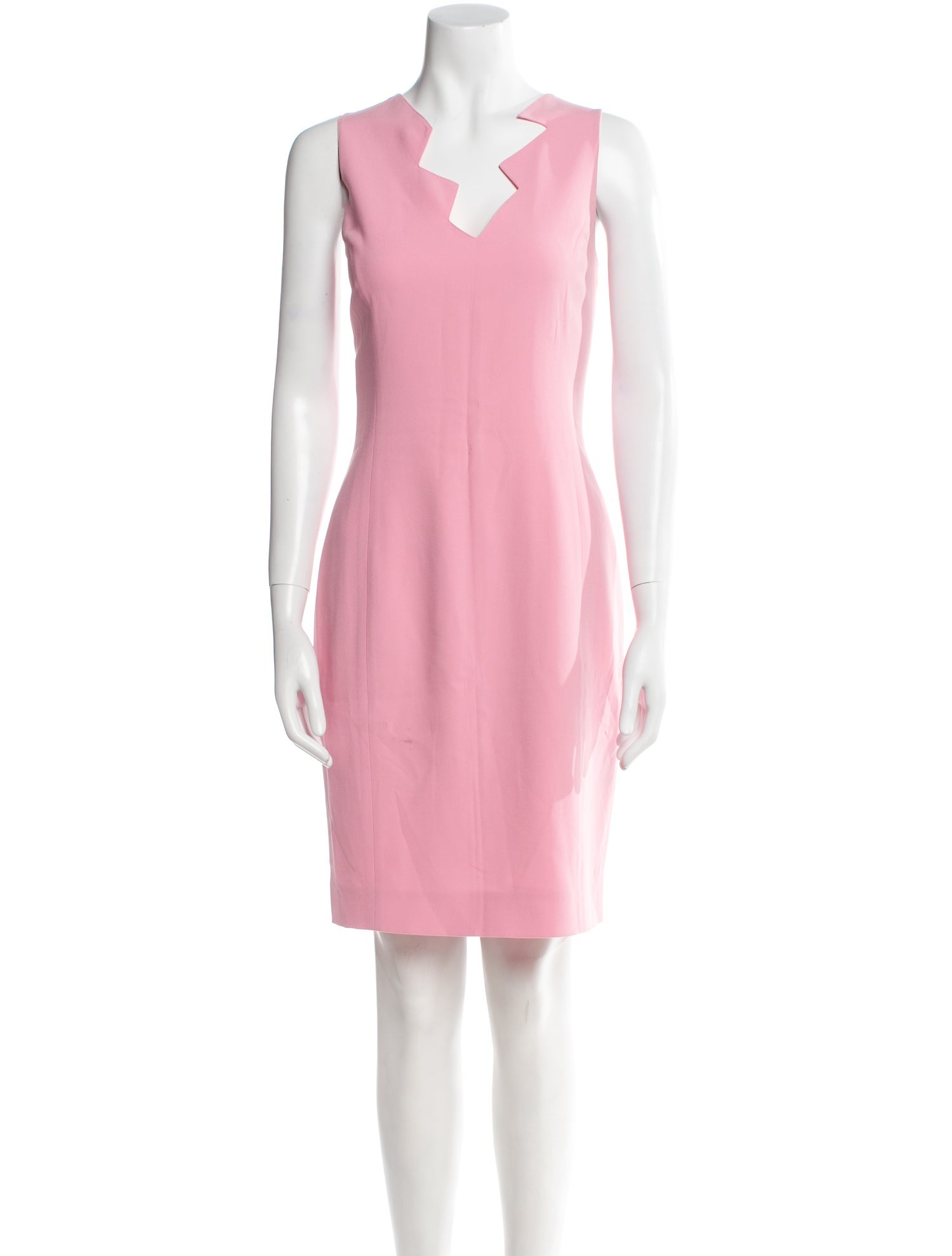 Moschino Cheap and Chic V-Neck Knee-Length Dress
