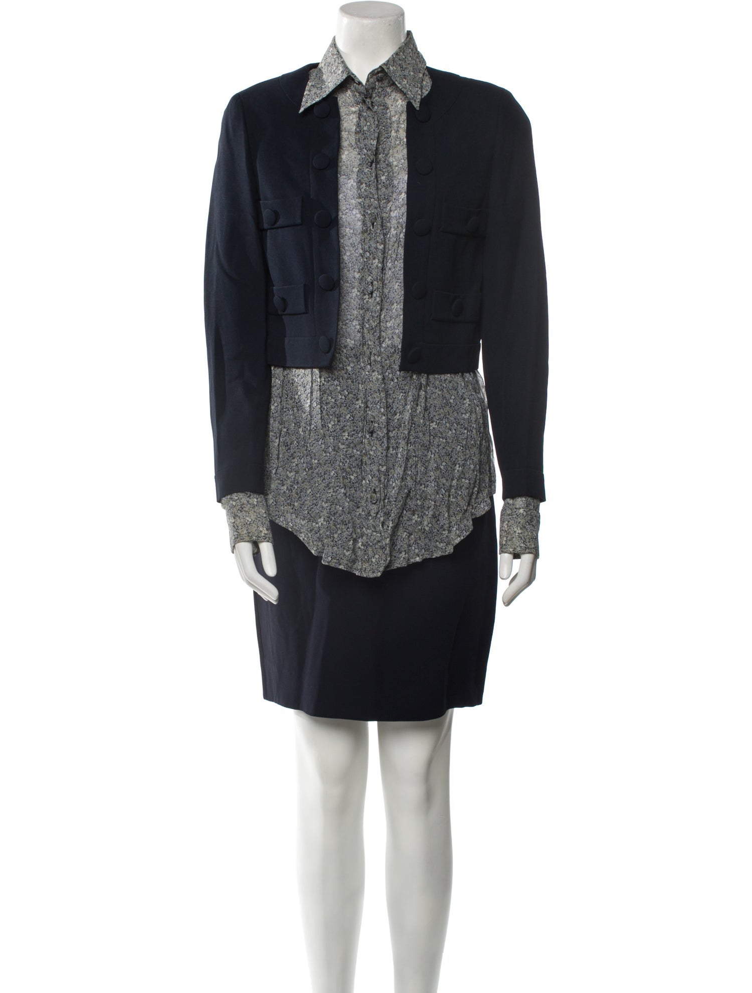 Moschino Cheap and Chic Vintage 1990's Skirt Suit