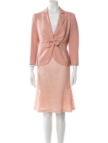 Moschino Cheap and Chic Suits Sets Mesh Accents Skirt Suit L