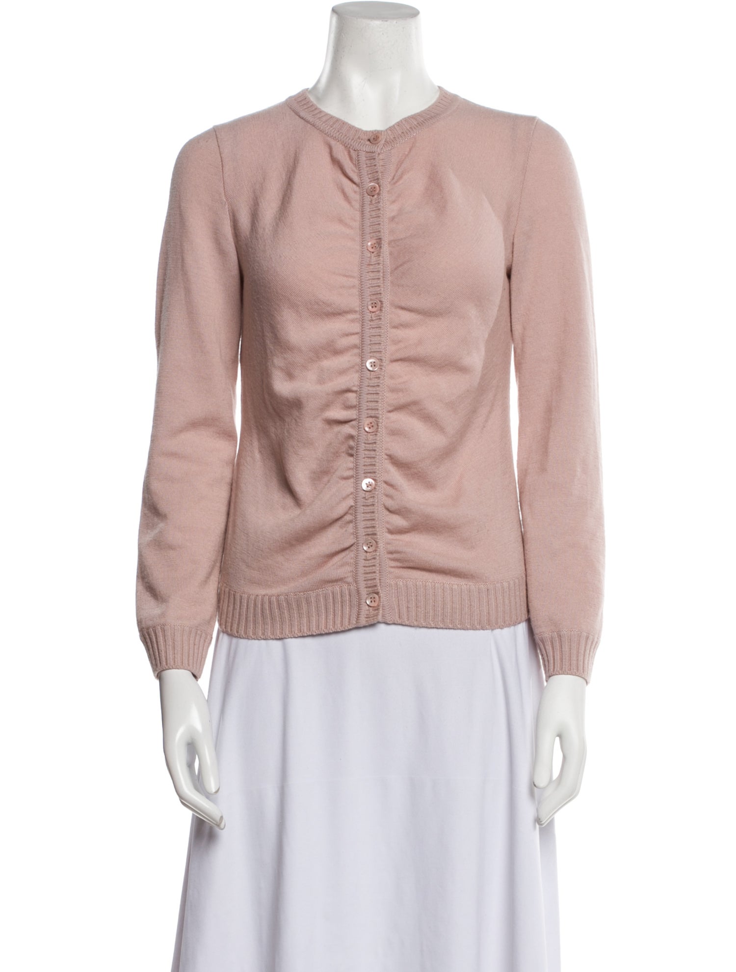 Moschino Cheap and Chic Virgin Wool Scoop Neck Sweater