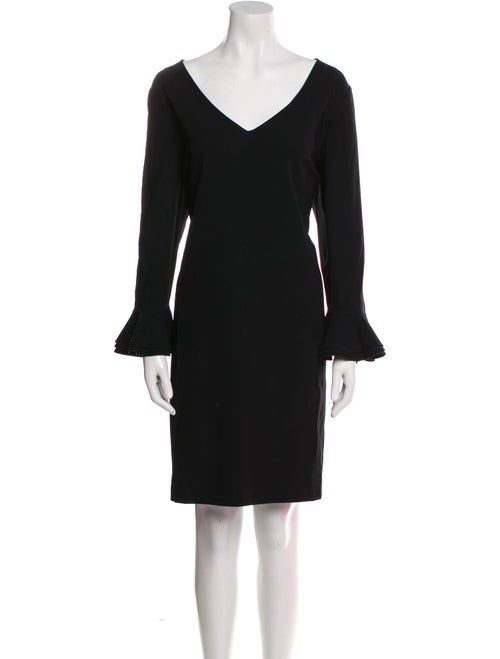 Moschino Cheap and Chic V-Neck Knee-Length Dress