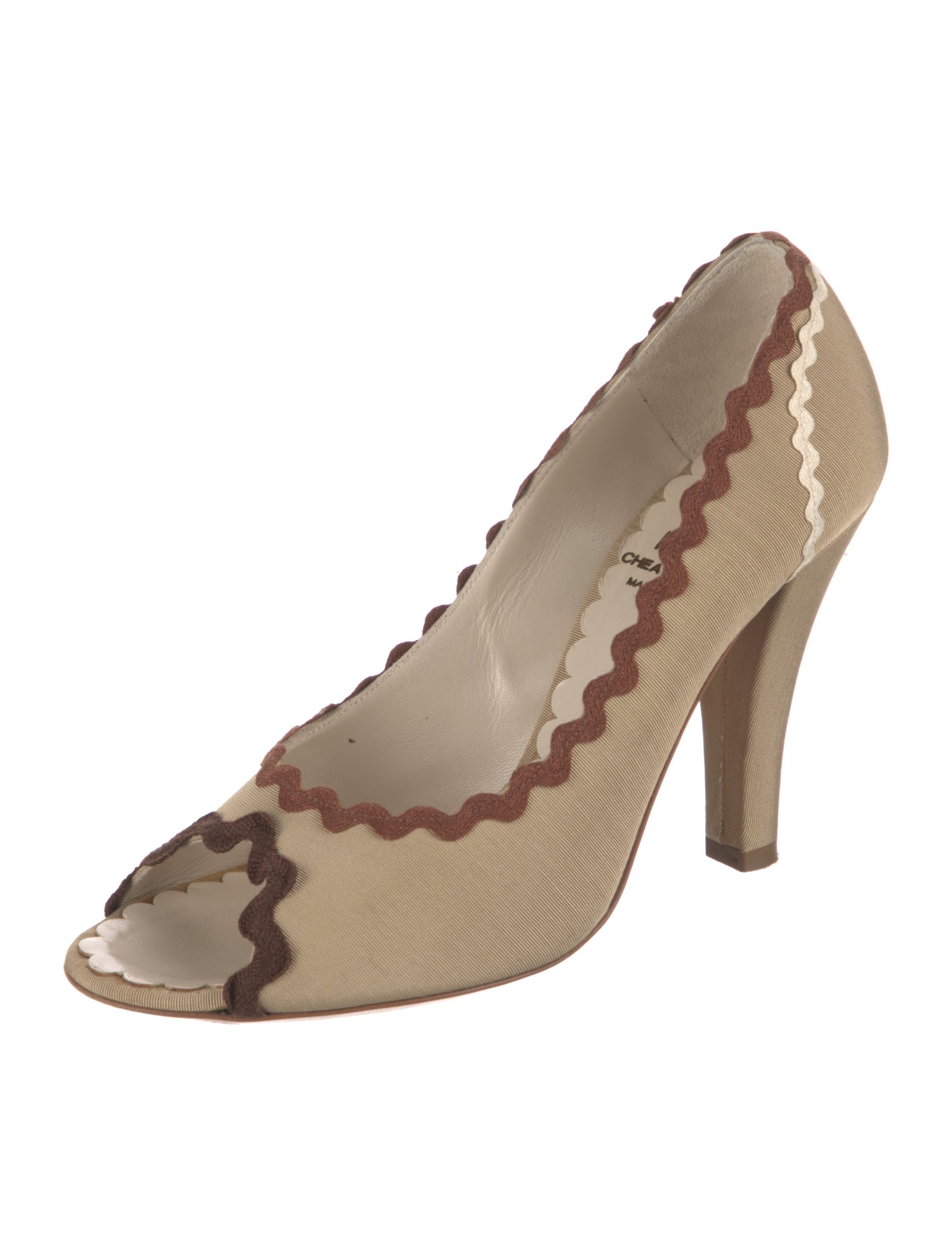 Moschino Cheap and Chic Canvas Printed Pumps