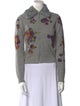 Moschino Cheap and Chic Virgin Wool Floral Print Sweater