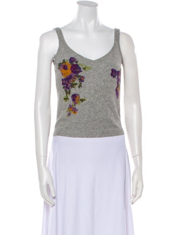 Moschino Cheap and Chic Tops Angora Printed Top M