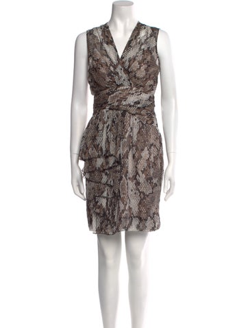 Moschino Cheap and Chic Dresses Animal Print Mini Dress XS