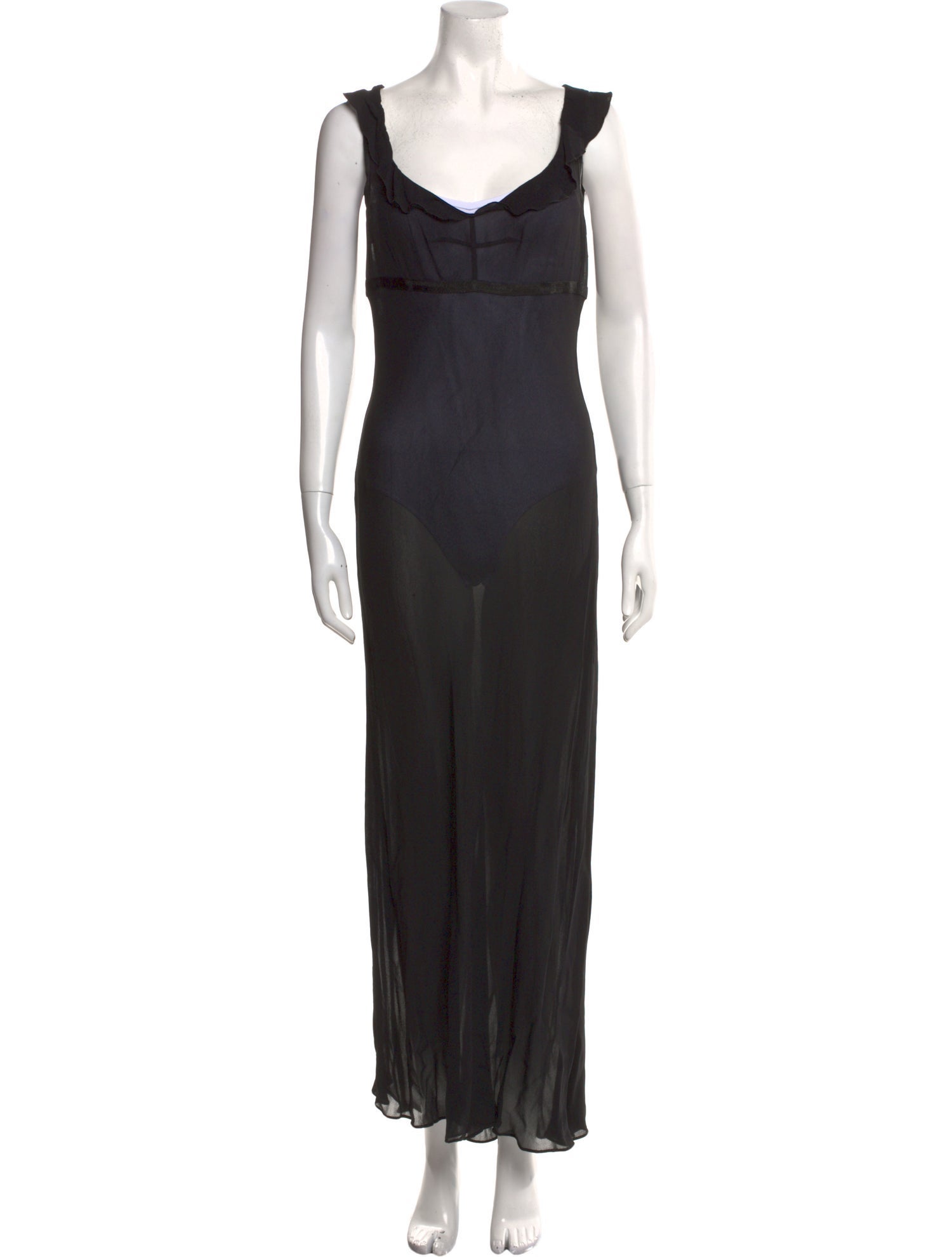 Moschino Cheap and Chic Square Neckline Long Dress