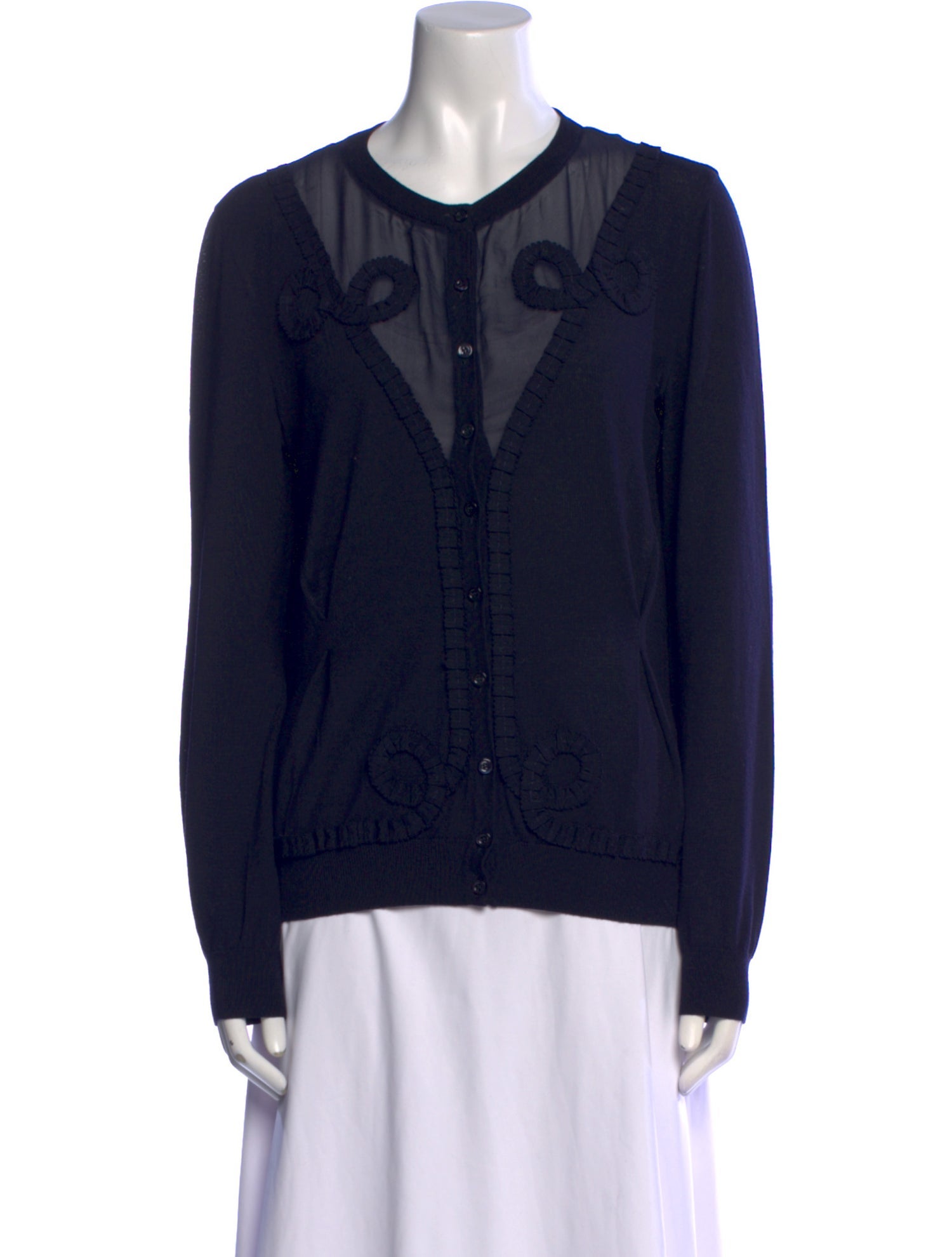 Moschino Cheap and Chic Virgin Wool Crew Neck Sweater