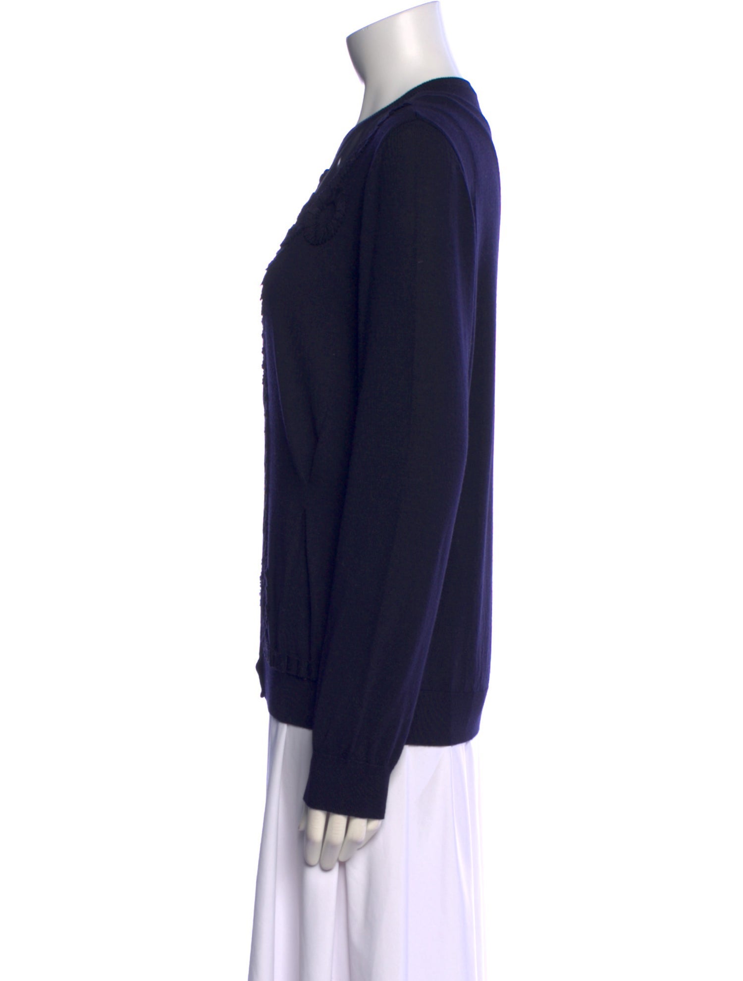 Moschino Cheap and Chic Virgin Wool Crew Neck Sweater