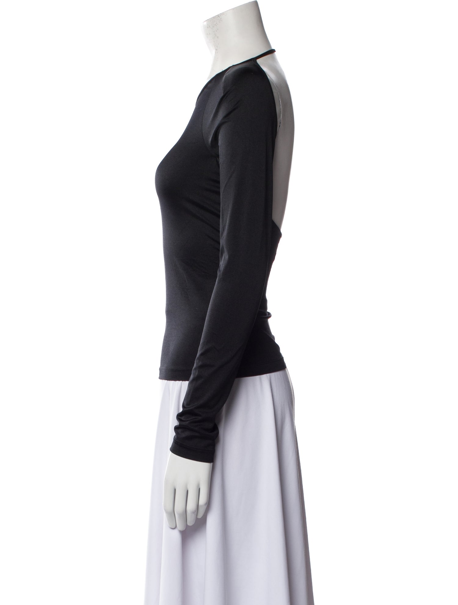 Moschino Cheap and Chic Nylon Scoop Neck Top