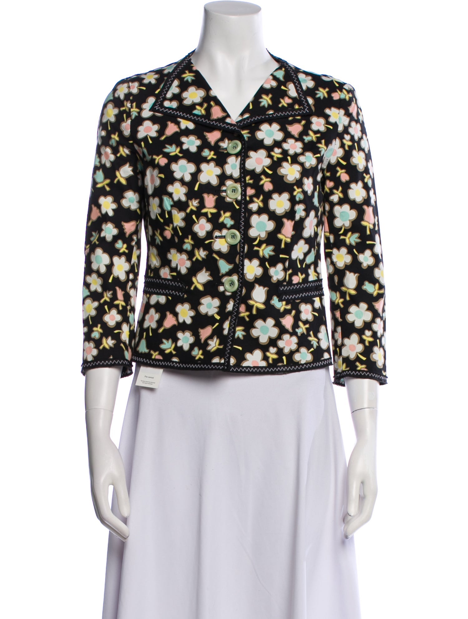 Moschino Cheap and Chic Floral Print Evening Jacket