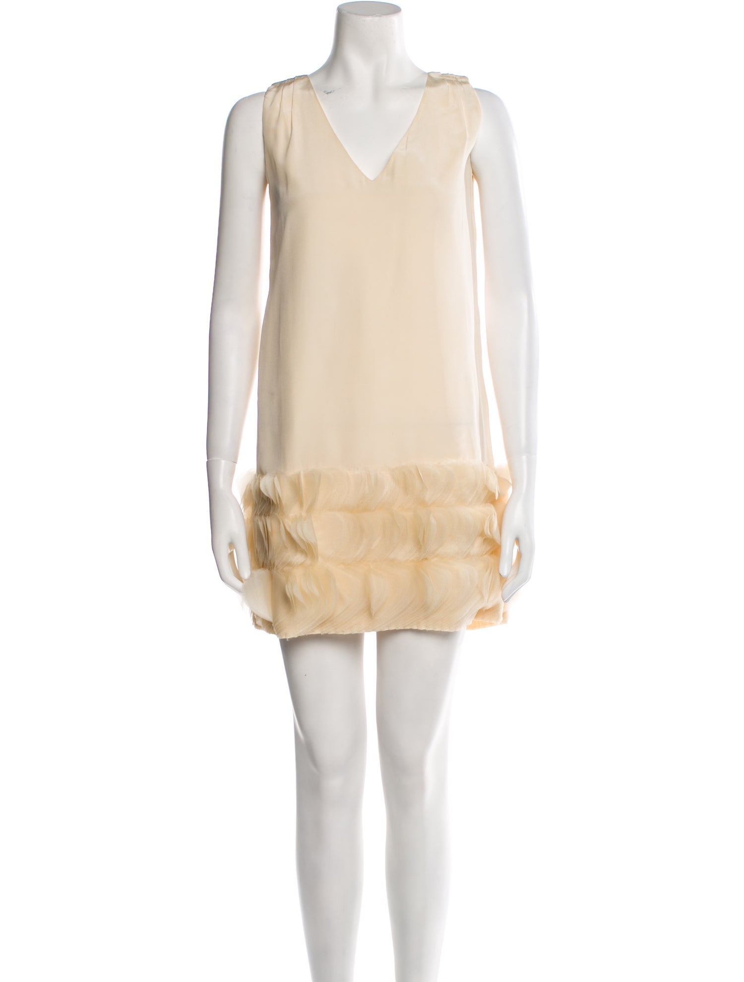 Moschino Cheap and Chic V-Neck Mini Dress