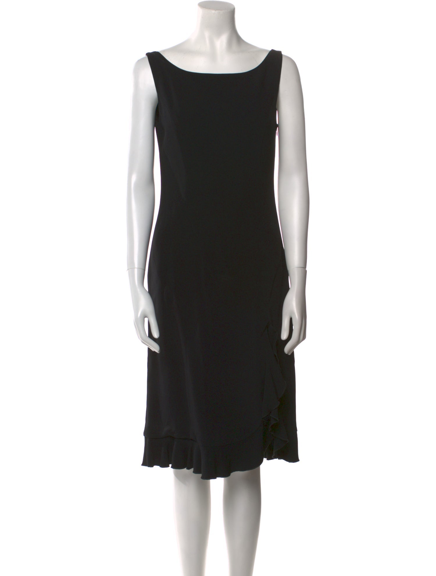 Moschino Cheap and Chic Bateau Neckline Knee-Length Dress